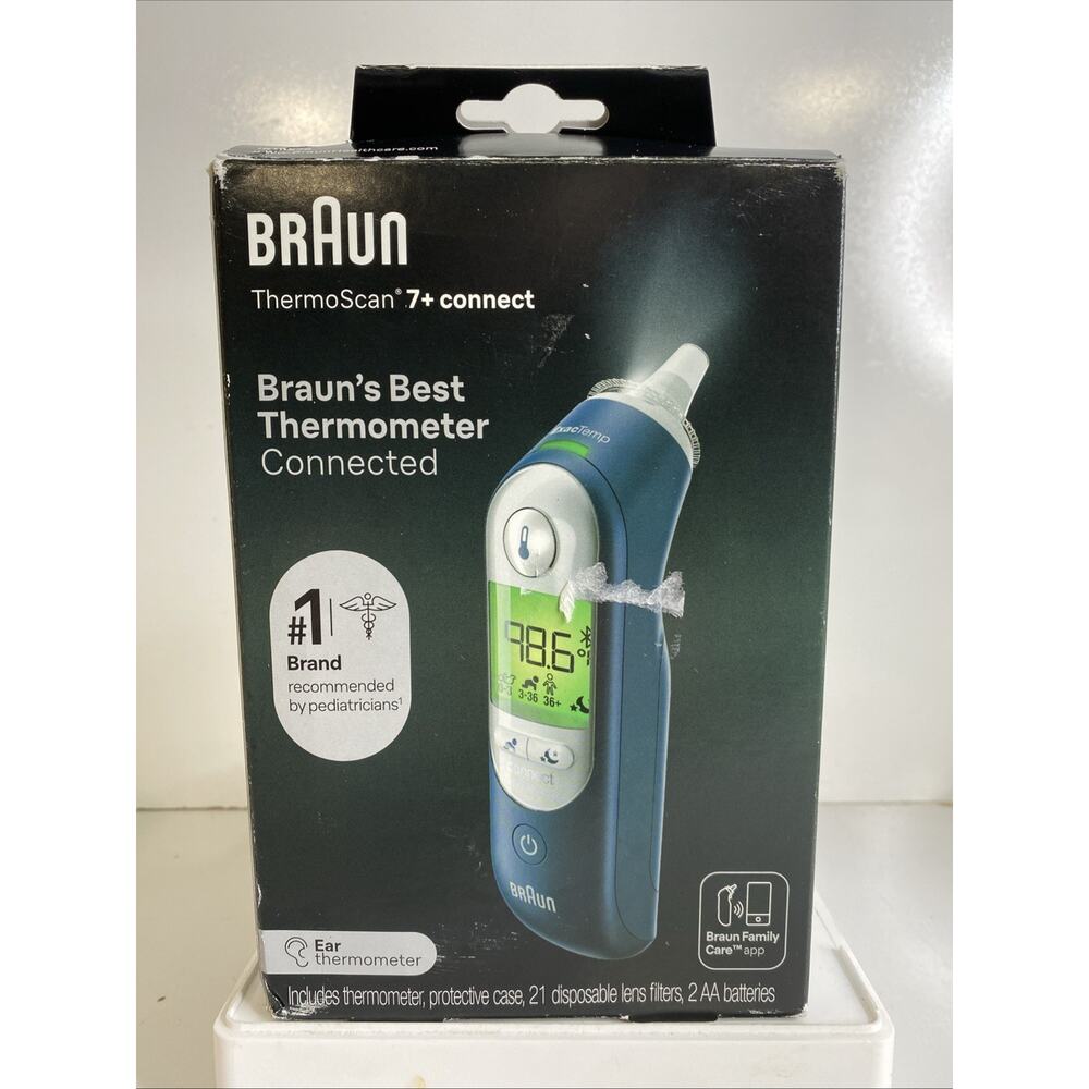 Braun ThermoScan 7+ Connect Digital Ear Thermometer - Age Precision Technology